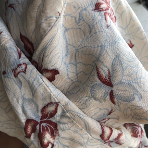 vintage hawaiian floral midi skirt - Picture 3 of 3